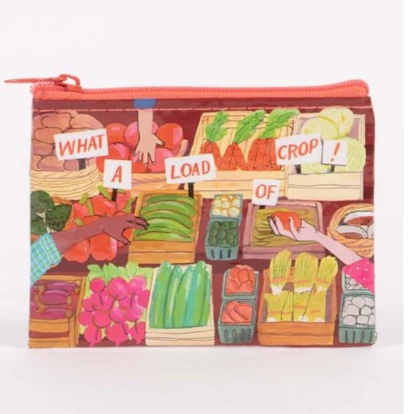 Blue Q Handbags - NWT Blue Q What A Load Of Crop Coin Purse